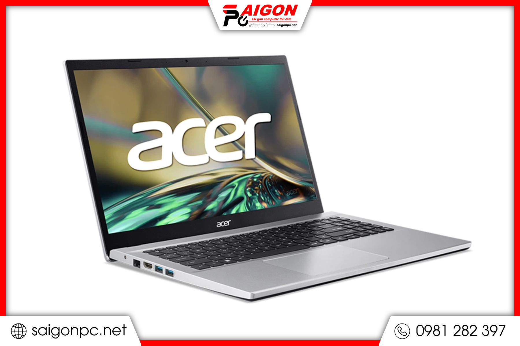 Laptop Acer Aspire 3 - 15.6" FHD / I5-1235U / 8G / 512GB - Bạc
